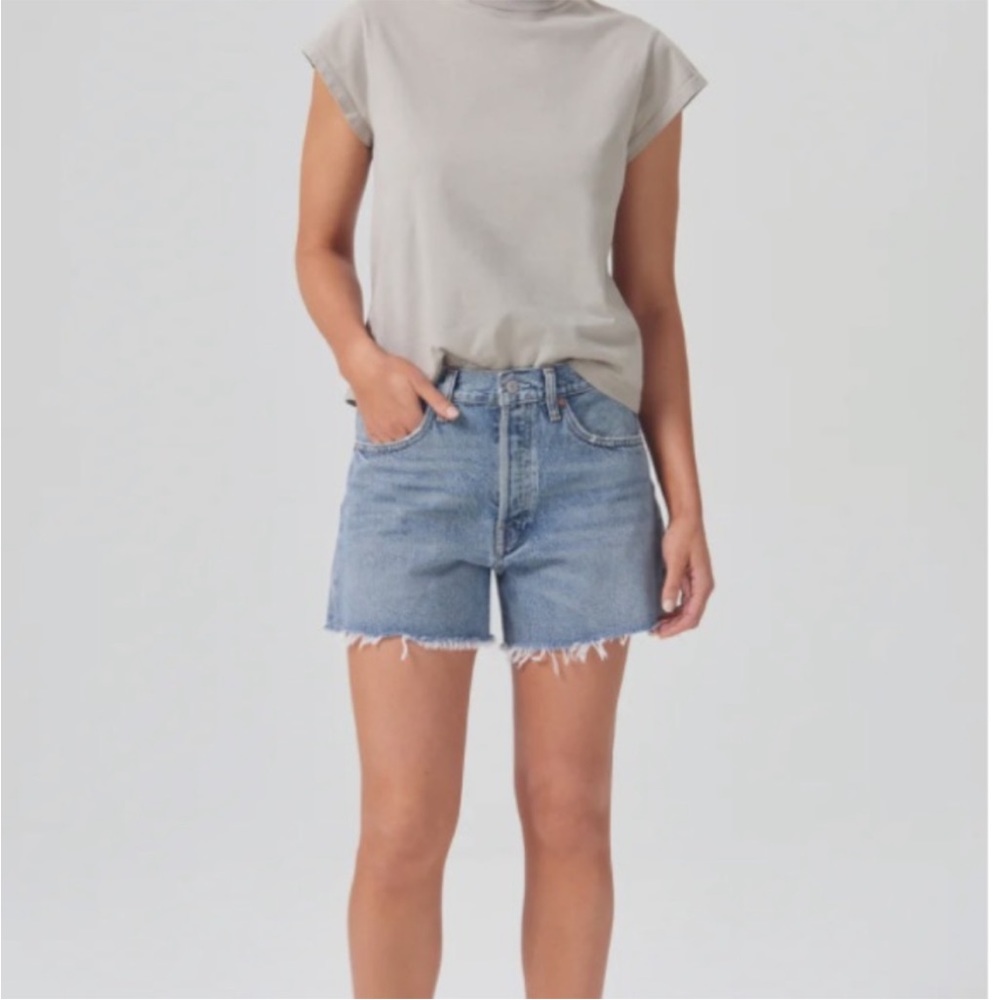 Agolde Parker Long Short in Wheel